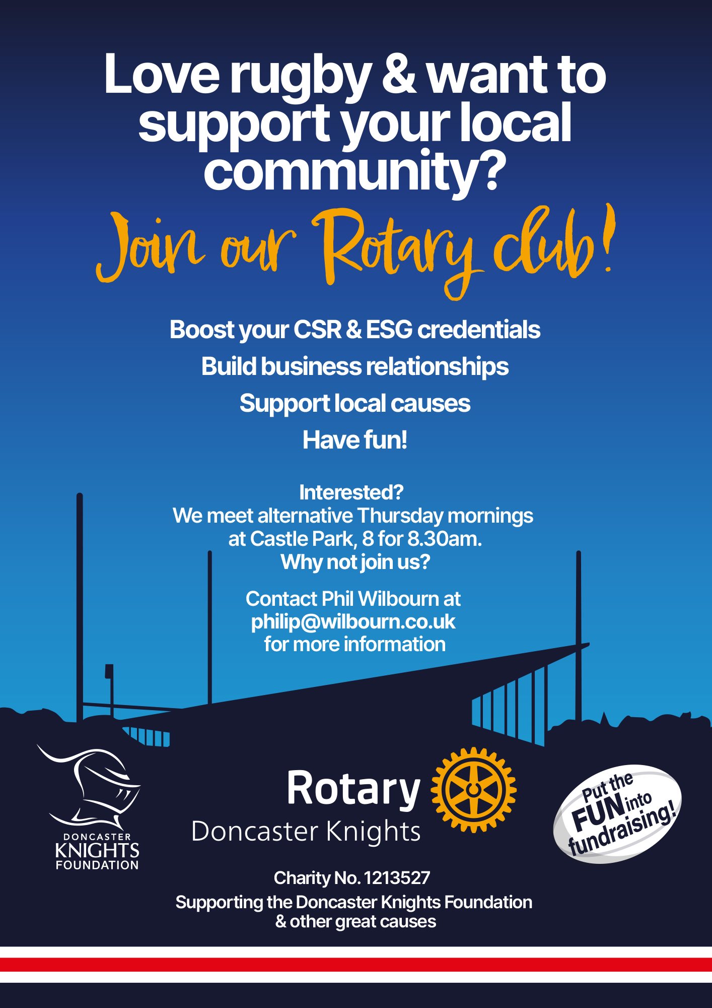 Doncaster Knights Rotary Banner 2025