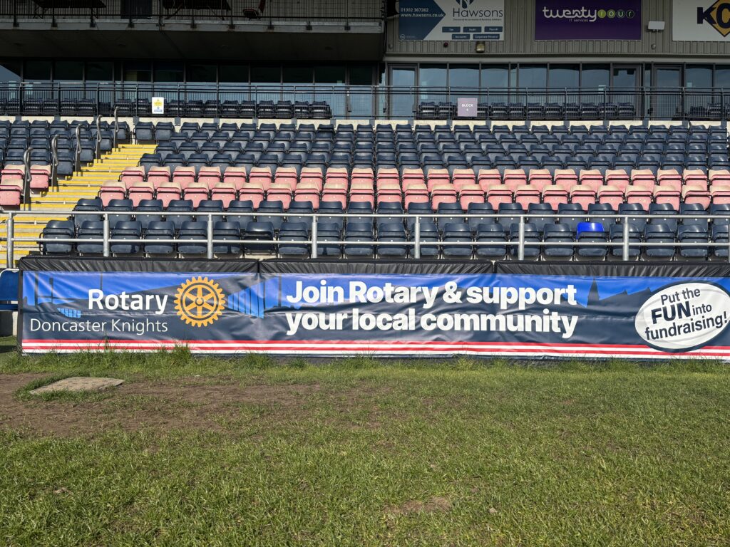 Rotary Club of Doncaster Knights Advertising Board
